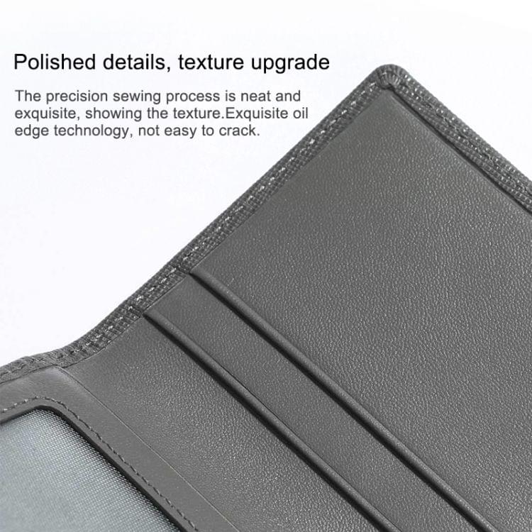 Original Xiaomi Portable Business Cowhide Vertical Folding Card Bag