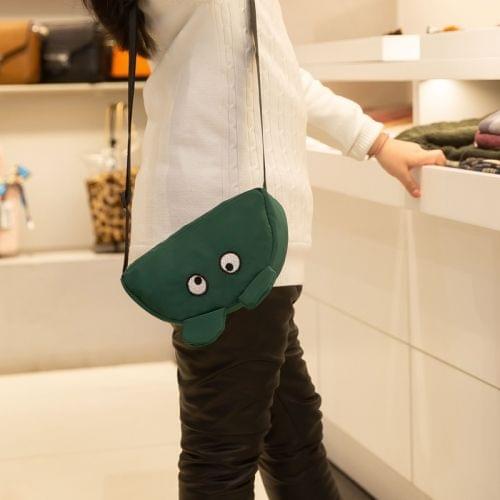 Cute Cartoon Ears Single Shoulder Bag Kids Waist Chest Bag Messenger Bag (Green)