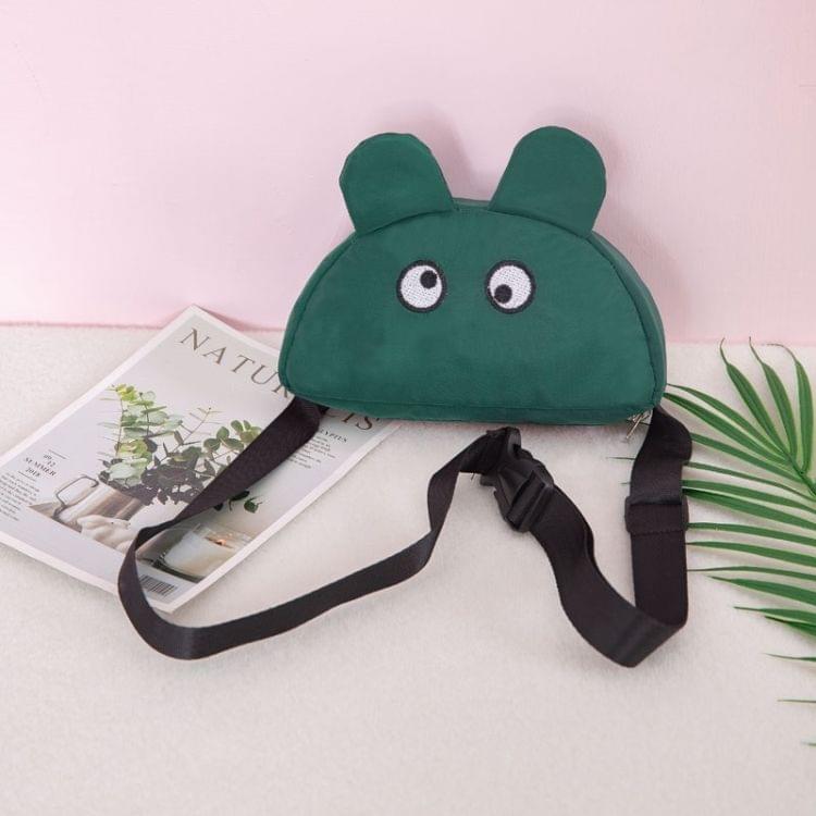 Cute Cartoon Ears Single Shoulder Bag Kids Waist Chest Bag Messenger Bag (Green)