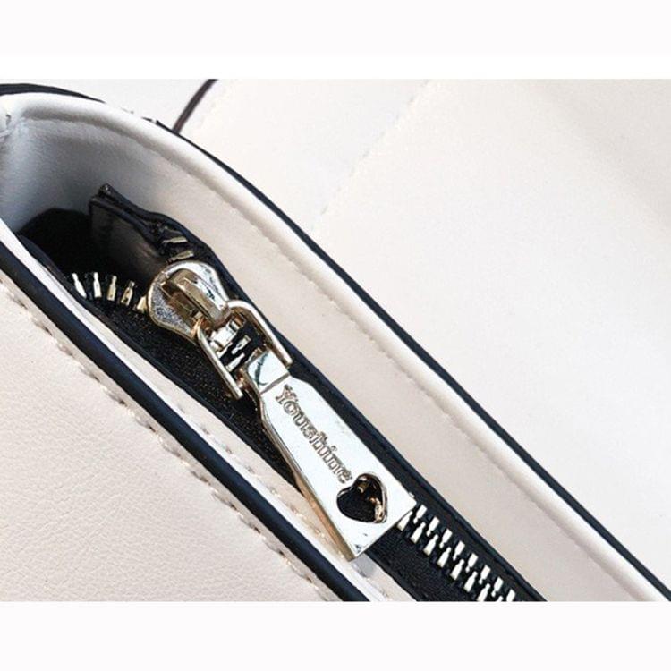 Rotary Lock Casual PU Shoulder Bag Ladies Handbag Messenger Bag (Black)