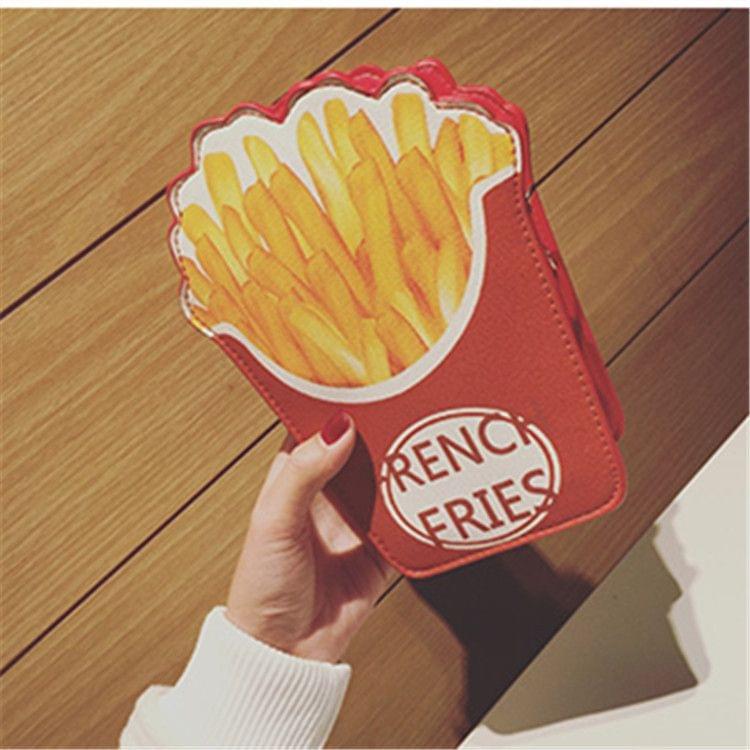 Creative Style Woman Hamburger Ice Cream Cupcake PU Chains bags Cute Cartoon Hamburger Popcorn Fries 3D Messenger Bags(Hamburger)