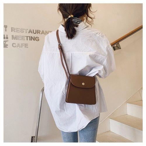 Casual Small Square Bag Single Shoulder Bag Ladies Handbag Messenger Bag (Brown)