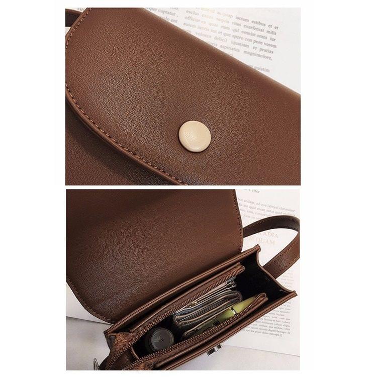 Casual Small Square Bag Single Shoulder Bag Ladies Handbag Messenger Bag (Brown)