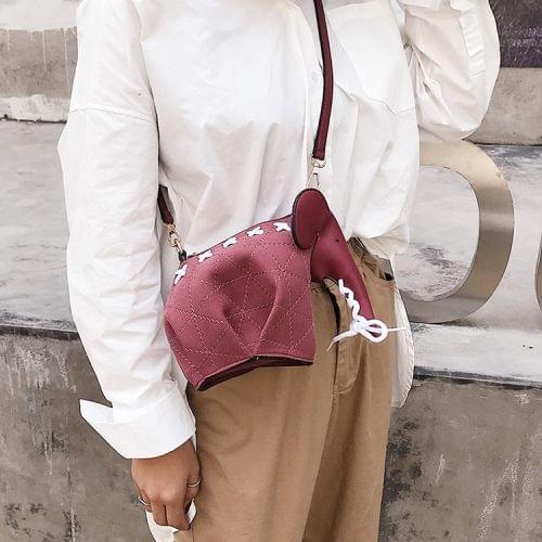 Elephant Style Matte PU Leather Shoulder Bag Ladies Handbag Messenger Bag (Purple)