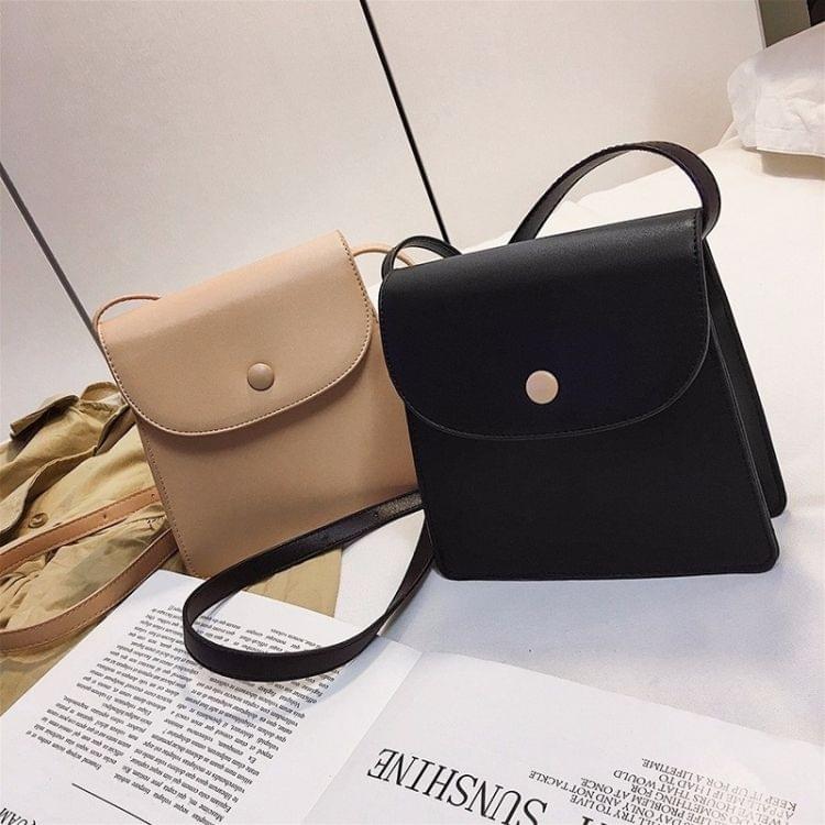 Casual Small Square Bag Single Shoulder Bag Ladies Handbag Messenger Bag (Black)
