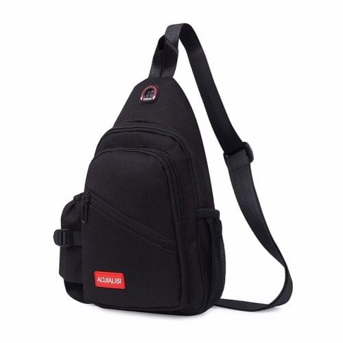 Multi-Function Portable Casual Chest Bag Outdoor Sports Shoulder Bag (Black)