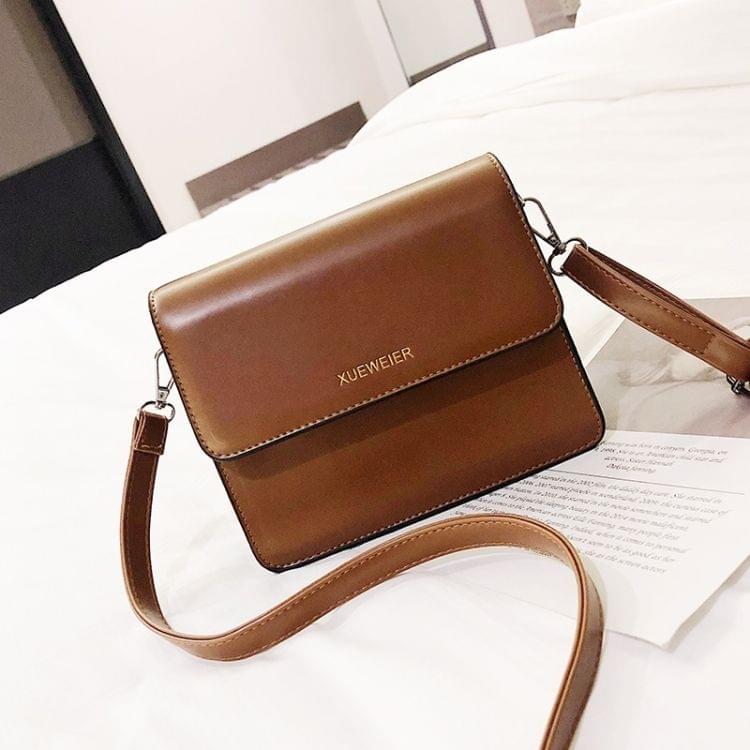 Fashion Shoulder Bag Ladies Messenger Bag Handbag Leopard Print Shoulder Strap (Brown)