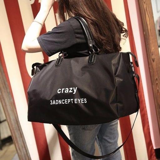Large Capacity Fashion Handbags Casual Single Shoulder Travel Bag (Black)