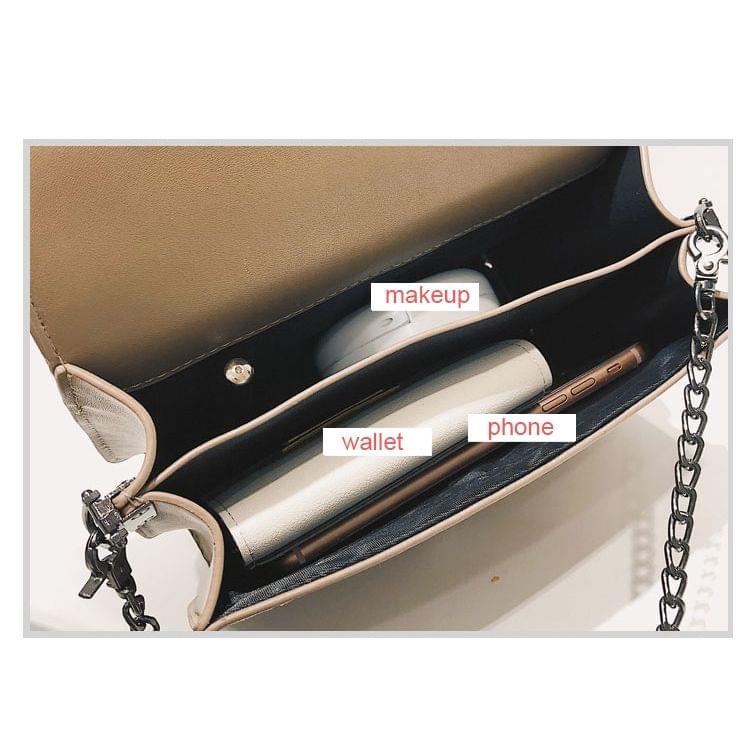 Retro PU Leather Small Square Ladies Messenger Bag Shoulder Bag (Khaki)