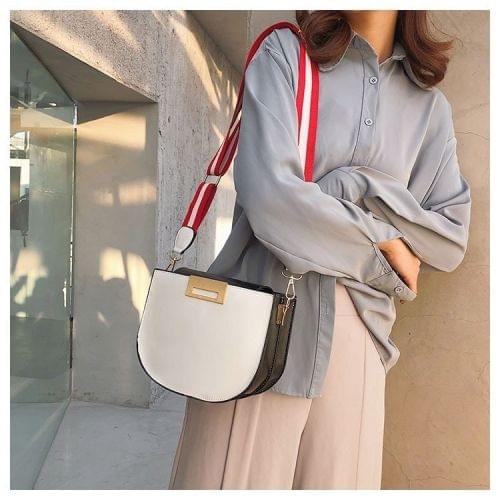 Multifunctional PU Leather Shoulder Crossbody Bag Women Handbag (White)