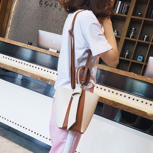 PU Shoulder Bag Ladies Handbag Messenger Bag (Brown)