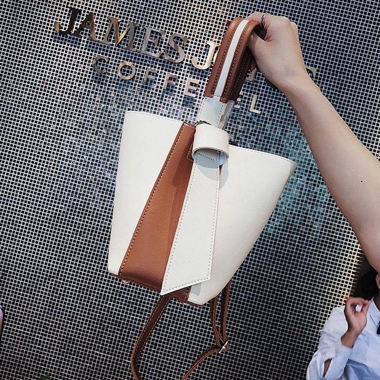 PU Shoulder Bag Ladies Handbag Messenger Bag (Brown)