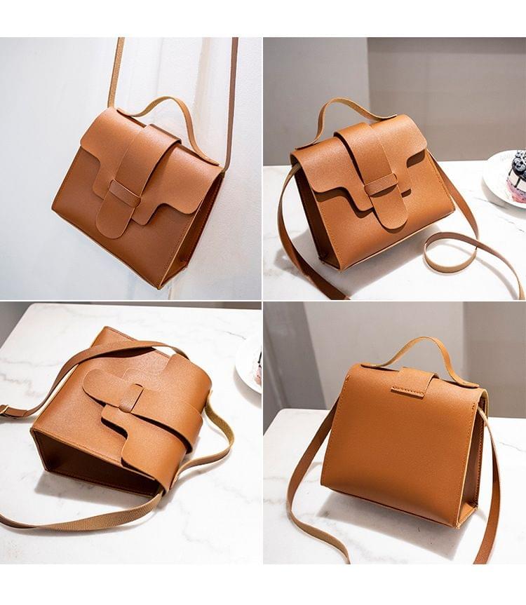Casual Leather Crossbody Bags for Women PU Leather Handbags Tote Shoulder Bags Messenger(Pink)