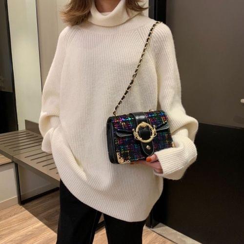 Casual Wool Shoulder Bag Ladies Handbag Messenger Bag (Colour)