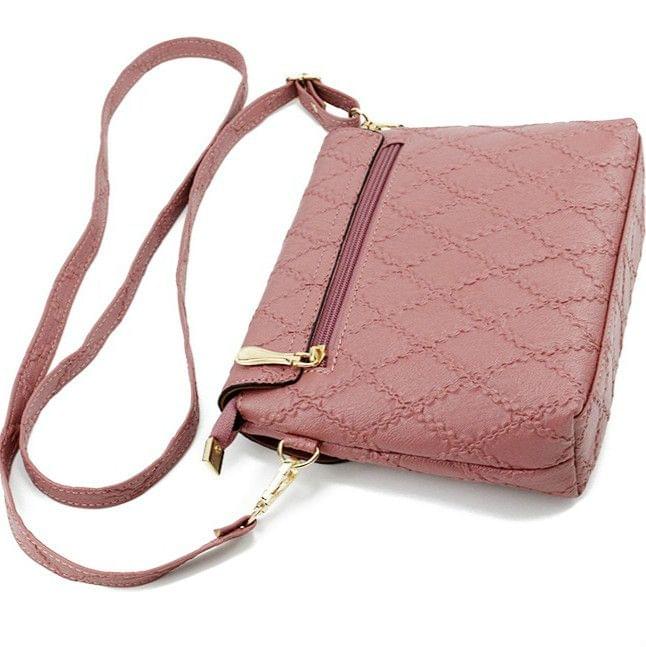 Small Handbags Women Leather Shoulder Mini Crossbody Bag Long Strap Clutch(Black)