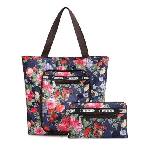 Printed Flower Pattern Handbag for Women (Chrysanthemum)