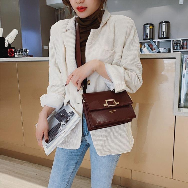 Fashion PU Leather Single Shoulder Bag Ladies Handbag Messenger Bag (Red)