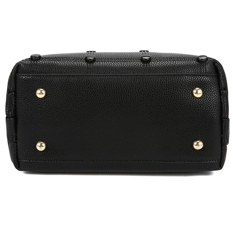 Small Square Bag Hairball Pendant Casual Single Shoulders Bag Ladies Handbag Messenger Bag (Dark Blue)