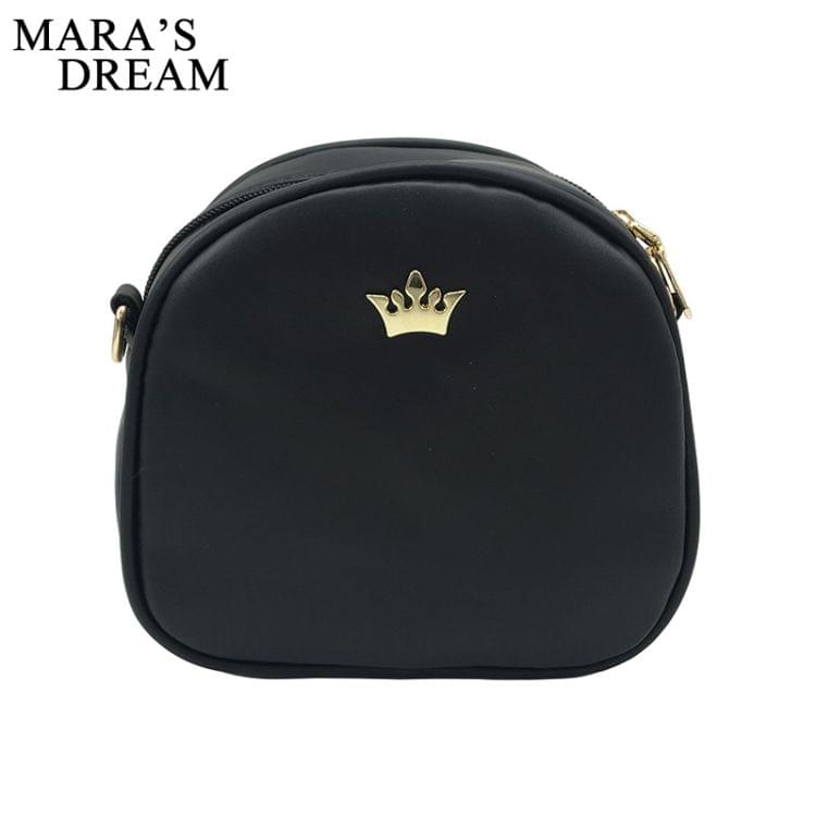 Fashion Women Handbag Messenger Bags PU Leather Shoulder Bag Lady Crossbody Mini Bag Female Crown Evening Bags(Grey)