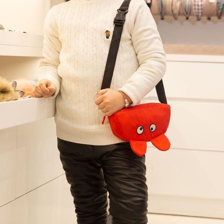 Cute Cartoon Ears Single Shoulder Bag Kids Waist Chest Bag Messenger Bag (Red)