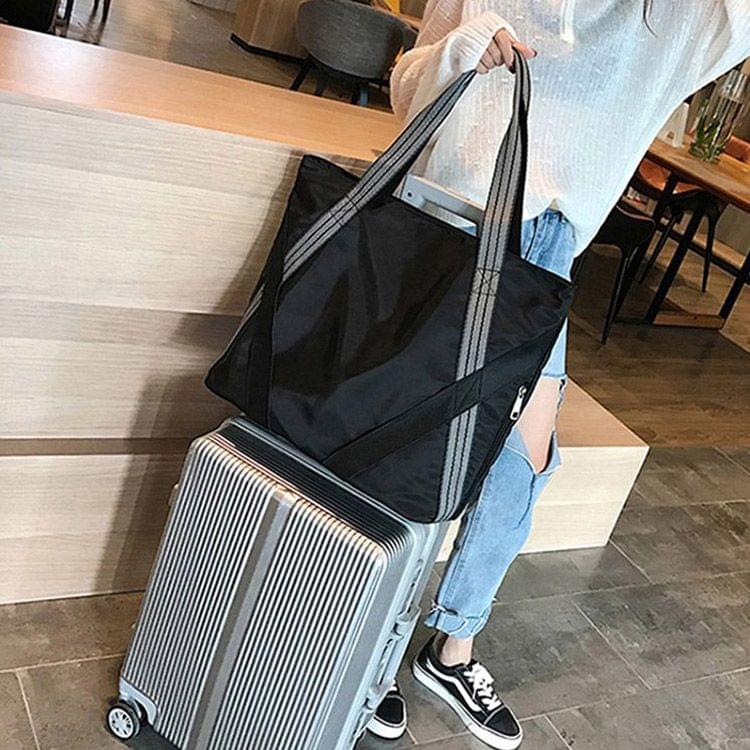 Leisure Fashion Oxford Cloth Shoulder Bag(Black)