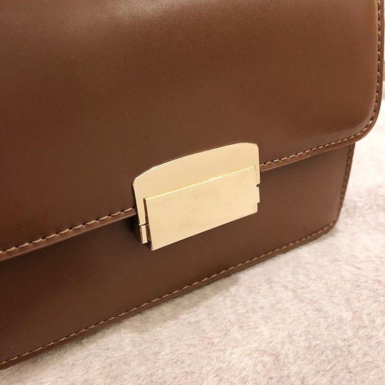 Double Layer Casual PU Shoulder Bag Square Bag Ladies Handbag Messenger Bag (Red)