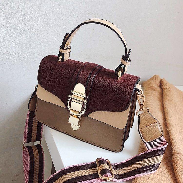 Women Leather Handbags Shoulder Bags Luxury Design Crossbody Purses(Red)