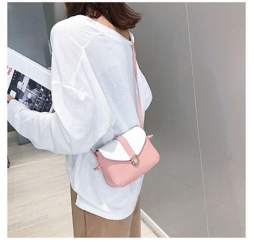 PU Leather Single Shoulder Bag Ladies Handbag Messenger Bag, Size: S (Pink)