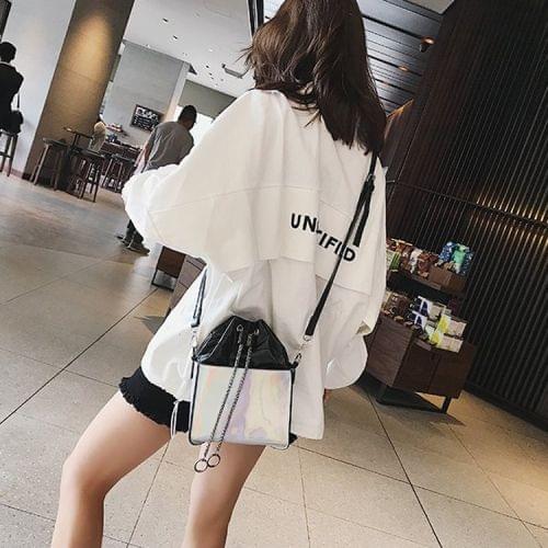 Leisure Fashion PU Leather Slant Shoulder Bag (Silver)