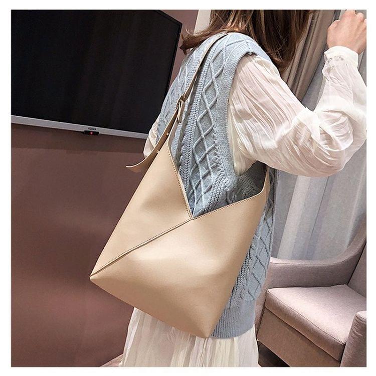 Leisure Fashion PU Leather Slant Shoulder Bag (Khaki)