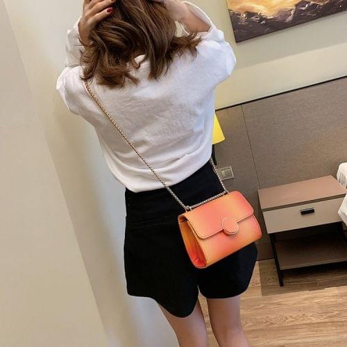 Leisure Fashion PU Leather Slant Shoulder Bag(Orange)