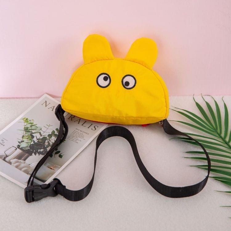 Cute Cartoon Ears Single Shoulder Bag Kids Waist Chest Bag Messenger Bag (Yellow)