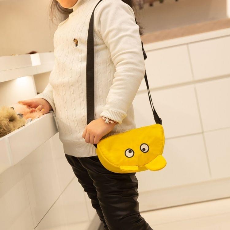 Cute Cartoon Ears Single Shoulder Bag Kids Waist Chest Bag Messenger Bag (Yellow)