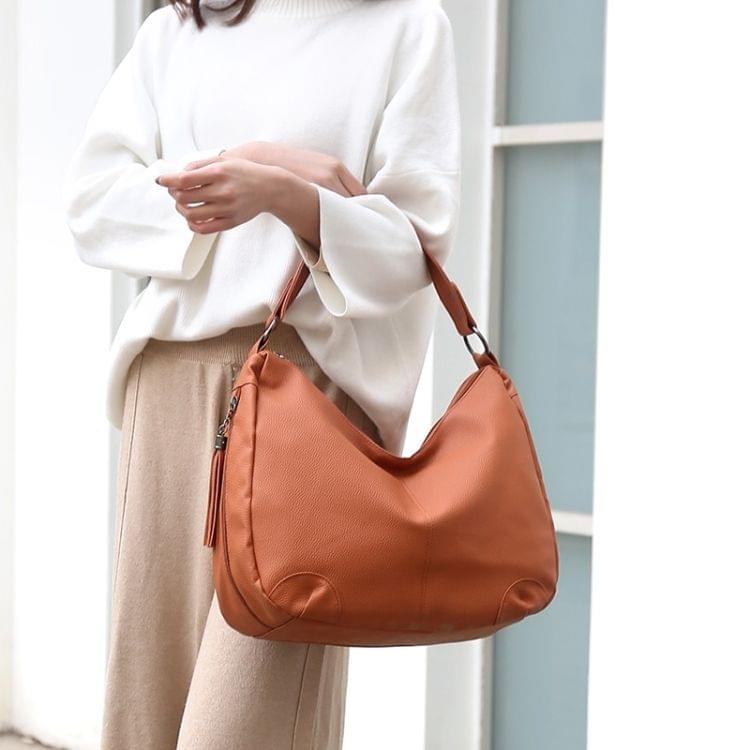 Fashion PU Shoulder Bag Ladies Handbag Messenger Bag (Brown)