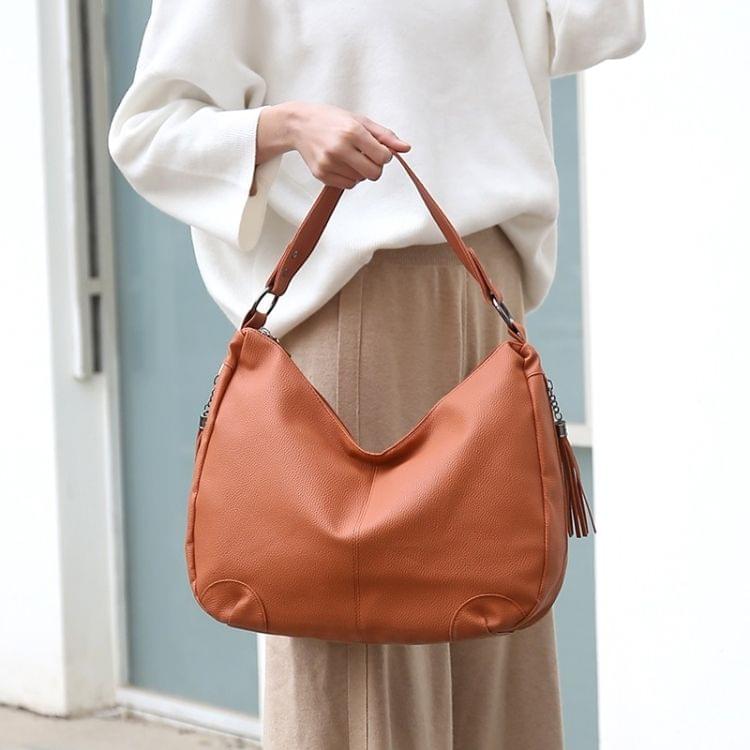 Fashion PU Shoulder Bag Ladies Handbag Messenger Bag (Brown)