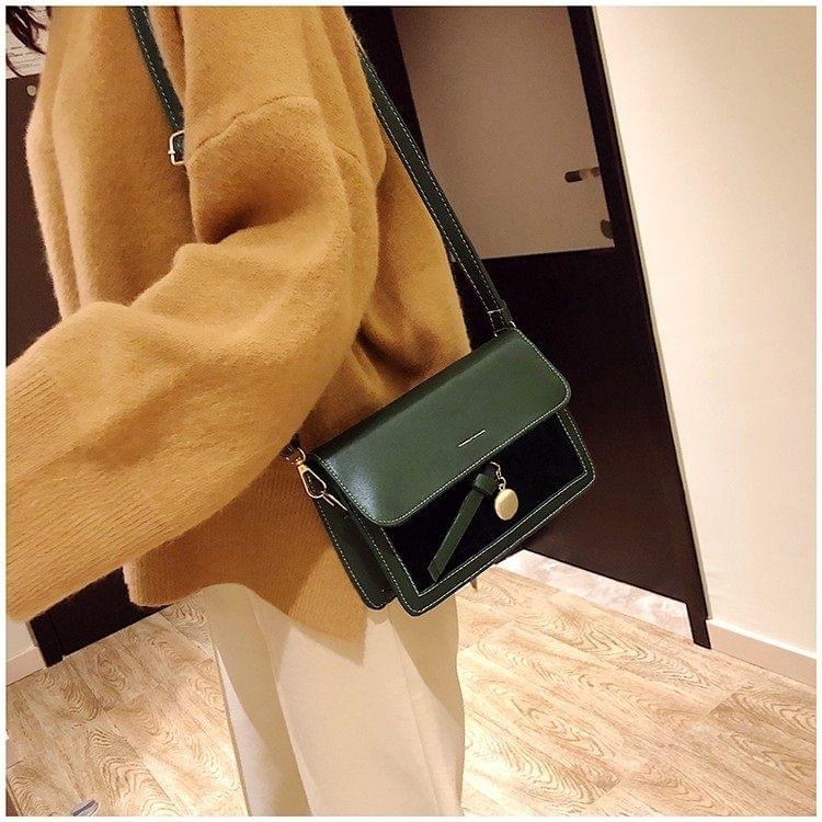 Fashion Candy Small Square Bag Wild Shoulder Bag Messenger Bag Ladies Handbag (Green)