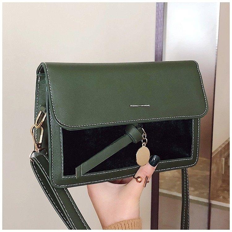 Fashion Candy Small Square Bag Wild Shoulder Bag Messenger Bag Ladies Handbag (Green)