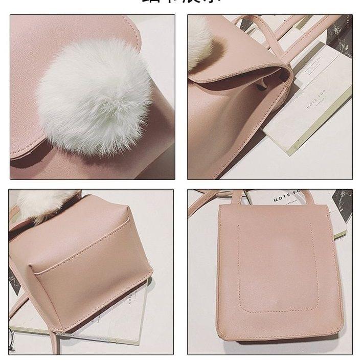 Cute Plush Shoulder Bag Messenger Bag Ladies Handbag (Blue)