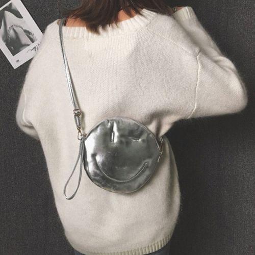 Leisure Fashion PU Shoulder Bag Messenger Bag (Silver)