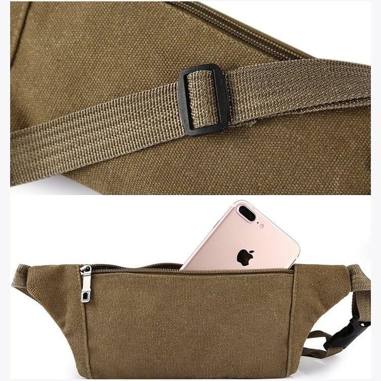 Cavans Single Shoulder Bag Waist Bag Chest Bag Messenger Bag (Green)