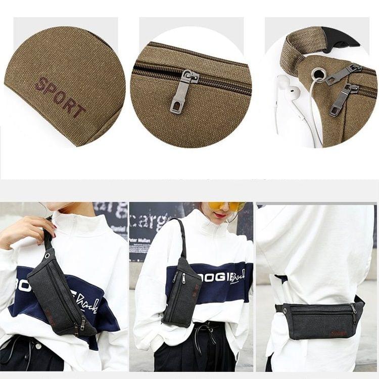 Cavans Single Shoulder Bag Waist Bag Chest Bag Messenger Bag (Green)