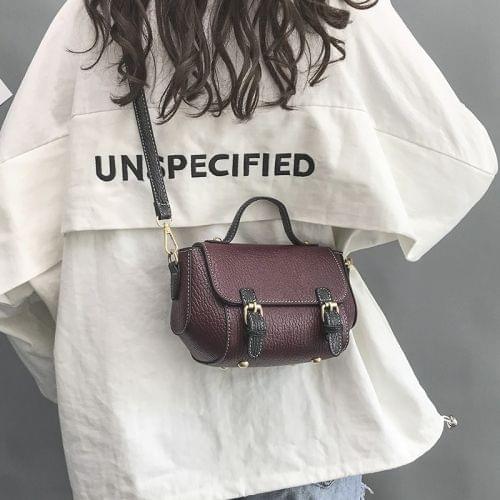 Casual PU Shoulder Bag Ladies Handbag Messenger Bag (Purple)