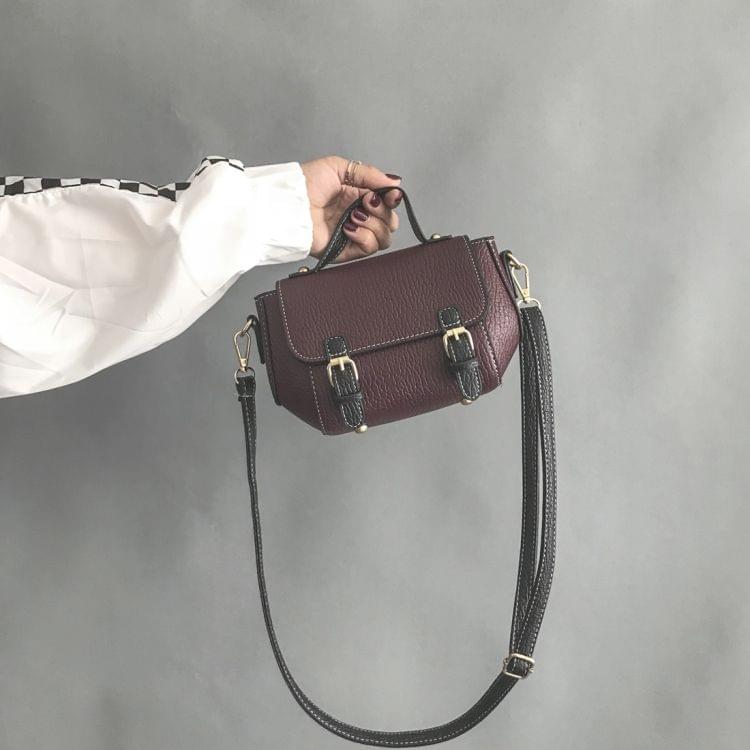 Casual PU Shoulder Bag Ladies Handbag Messenger Bag (Purple)