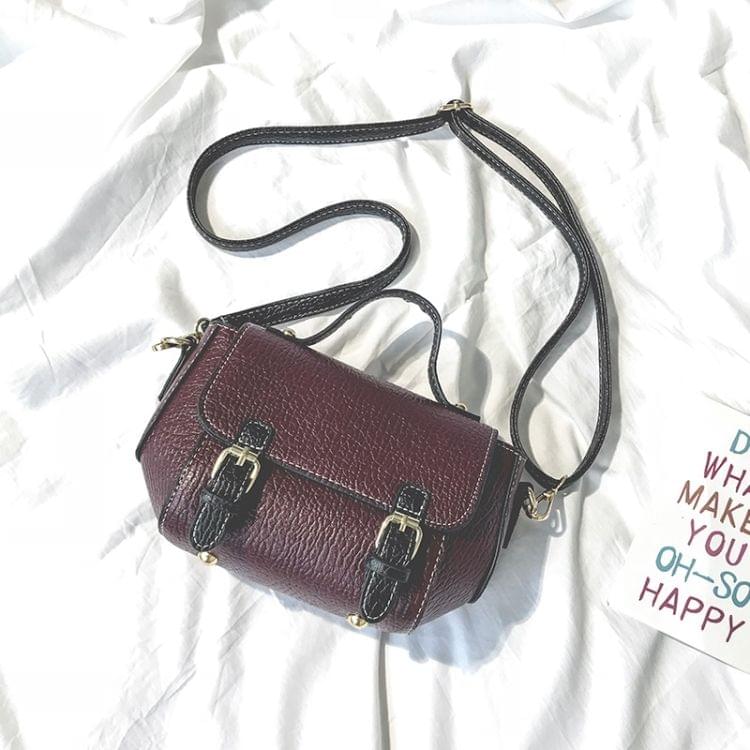 Casual PU Shoulder Bag Ladies Handbag Messenger Bag (Purple)