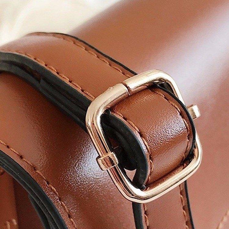 PU Chain-strap Single Shoulder Bag Cellphone Bag Ladies Messenger Bag (Black)