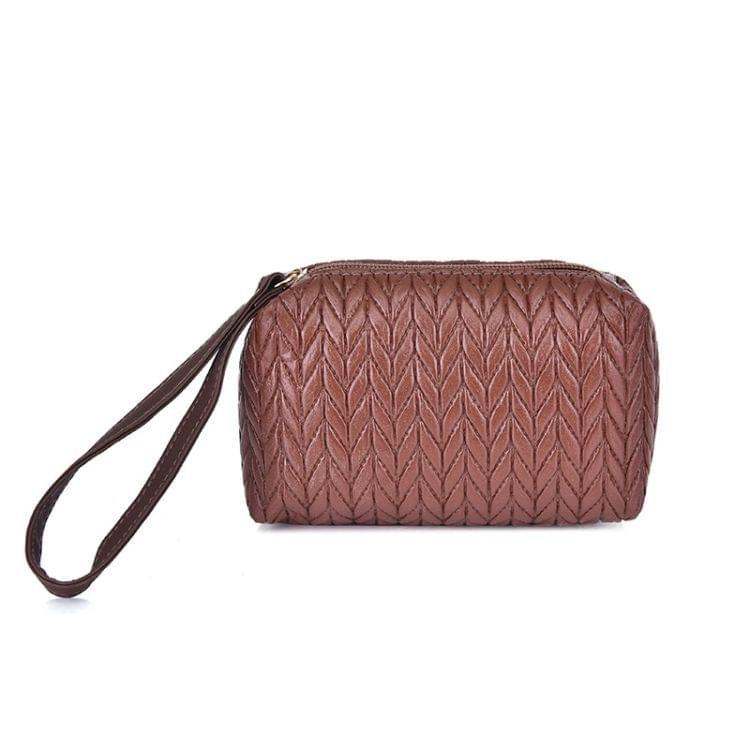 6 in 1 Weave Pattern PU Shoulder Bag Ladies Handbag Messenger Bag (Grey)