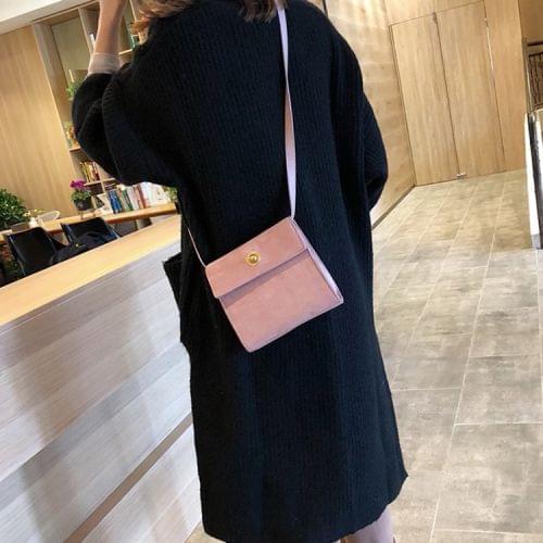 Leisure Fashion PU Shoulder Bag Messenger Bag Handbag (Pink)
