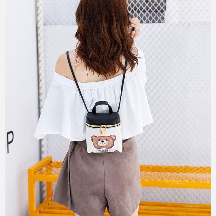 Women Cartoon Messenger Bags PU Leather Mini Female Shoulder Bag(cat)