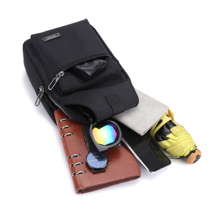 Pure Color Casual Men Chest Bag Handbag Shoulder Bag (Green)