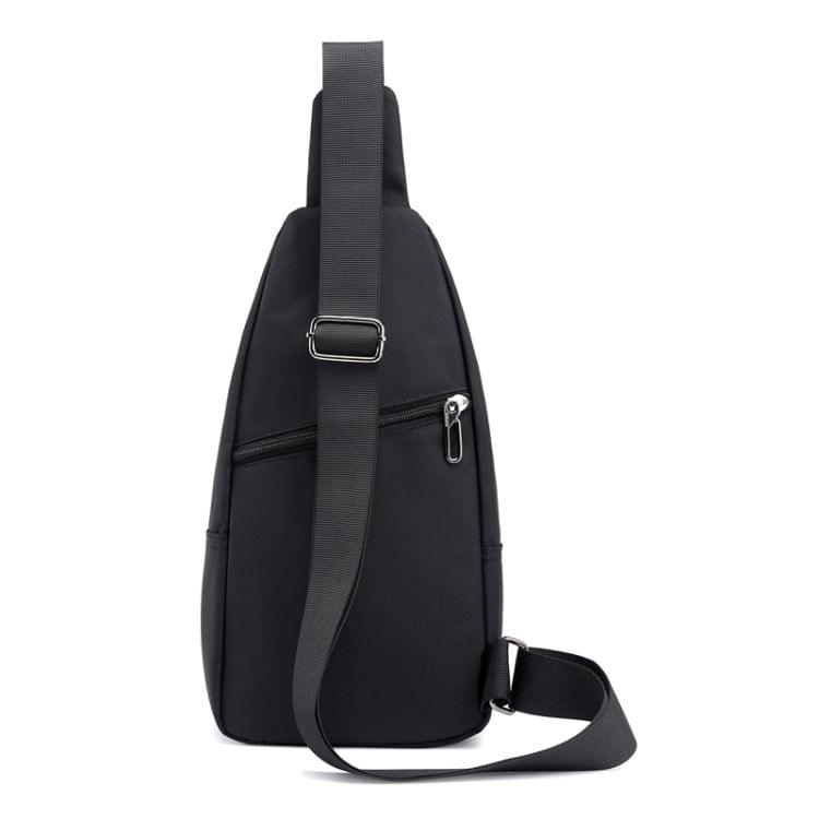 Pure Color Casual Men Chest Bag Handbag Shoulder Bag (Green)